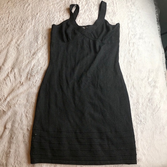 Express Black Sparkle Knit Dress Size: L - Picture 10 of 10